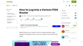 
                            4. How to log into a Verizon FiOS router - howchoo