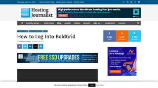 
                            10. How to Log Into BoldGrid - Hosting Journalist.com