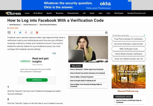 
                            10. How to Log into Facebook With a Verification Code | Chron.com
