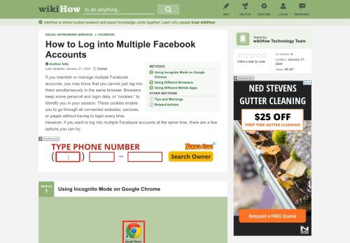 
                            3. How to Log into Multiple Facebook Accounts - wikiHow