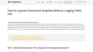 
                            8. How to Log into Someone's Snapchat Without Logging Them Out