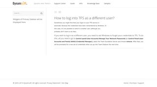 
                            6. How to log into TFS as a different user? | Dynamic Web TWAIN ...