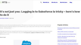 
                            6. How to log into the most powerful business tool ever, Salesforce