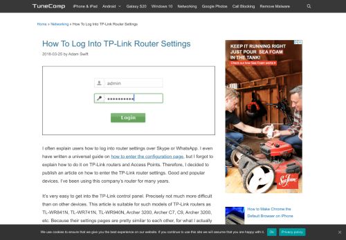 
                            11. How To Log Into TP-Link Router Settings - TuneComp