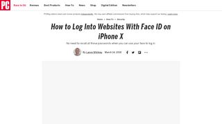 
                            9. How to Log Into Websites With Face ID on iPhone X | PCMag.com