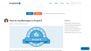 
                            11. How to Log Messages in Drupal 8 | Drupalize.Me