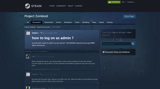 
                            2. how to log on as admin ? :: Project Zomboid General Discussions