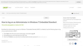 
                            1. How to log on as Administrator in Windows 7 Embedded Standard