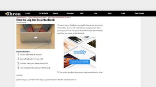 
                            5. How to Log On To a MacBook | Chron.com