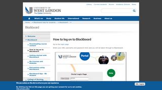 
                            4. How to log on to Blackboard | University of West London
