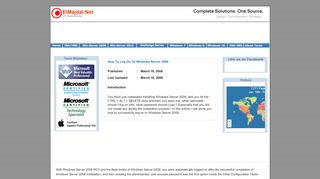 
                            2. How To Log On To Windows Server 2008 - ElMajdal.Net