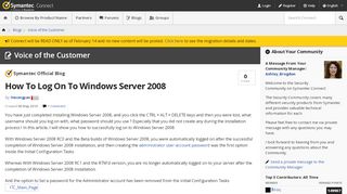 
                            3. How To Log On To Windows Server 2008 | Symantec ...