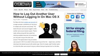 
                            8. How to Log Out Another User Without Logging In On Mac OS X