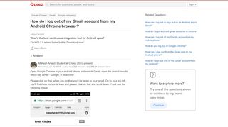 
                            9. How to log out of my Gmail account from my Android Chrome browser ...