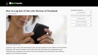 
                            12. How to Log Out of the Lite Version of Facebook | It Still Works