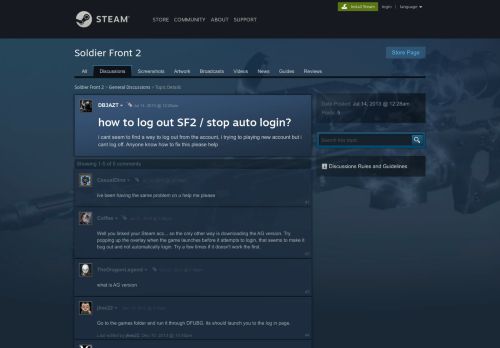 
                            7. how to log out SF2 / stop auto login? :: Soldier Front 2 General ...