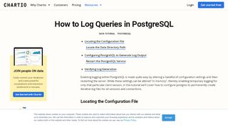 
                            8. How to Log Queries in PostgreSQL - Chartio