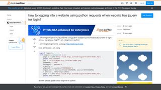
                            12. how to logging into a website using python requests when website ...