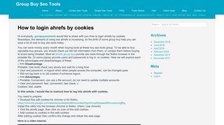 
                            8. How to login ahrefs by cookies - Group Buy Seo Tools