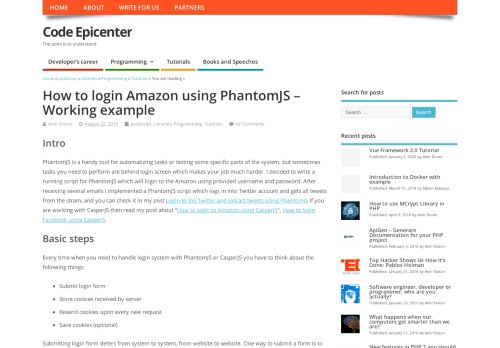 
                            9. How to login Amazon using PhantomJS - Working example | Code ...