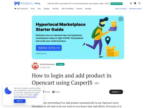 
                            11. How to login and add product in Opencart using CasperJS - Webkul ...