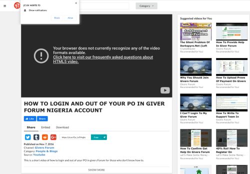 
                            11. How To Login And Out Of Your Po In Giver Forum Nigeria Account - YT