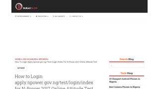 
                            5. How to Login apply.npower.gov.ng/test/login/index for N-Power 2017 ...