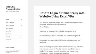 
                            5. How to Login Automatically into Website Using Excel VBA – Excel ...