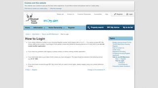 
                            13. How to Login - Bracknell - BFC My Choice