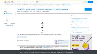 
                            1. How to login by email instead of username in spring security ...