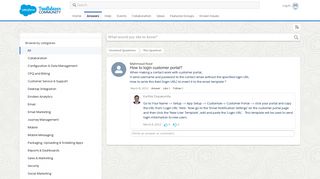 
                            8. How to login customer portal? - Answers - Salesforce Trailblazer ...