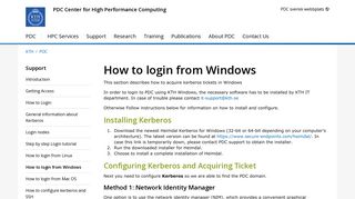 
                            11. How to login from Windows — PDC Support documentation - KTH