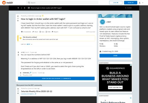 
                            9. How to login in Ardor wallet with NXT login? : NXT - Reddit