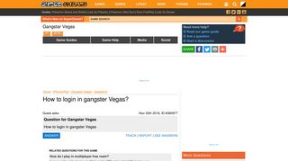 
                            9. How to login in gangster Vegas - Gangstar Vegas Questions