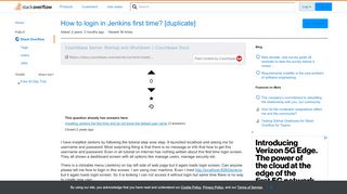 
                            4. How to login in Jenkins first time? - Stack Overflow