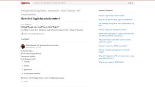 
                            4. How to login in mtnl router - Quora