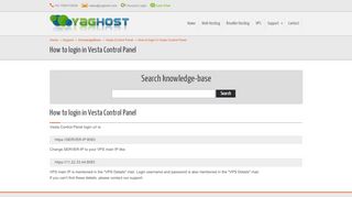 
                            5. How to login in Vesta Control Panel | YagHost