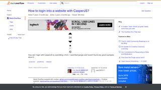 
                            7. How to login into a website with CasperJS? - Stack Overflow