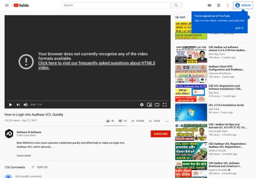 
                            3. How to Login into Aadhaar UCL Quickly - YouTube