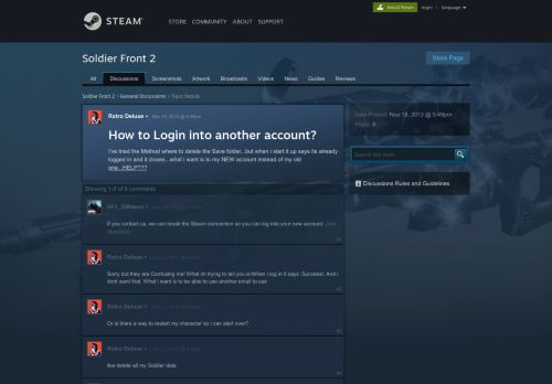 
                            6. How to Login into another account? :: Soldier Front 2 General ...