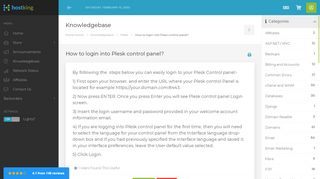 
                            8. How to login into Plesk control panel? - Knowledgebase - Hostking