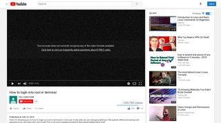 
                            11. How to login into root in terminal - YouTube