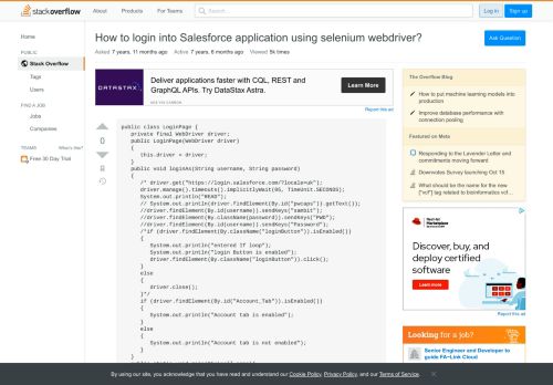 
                            12. How to login into Salesforce application using selenium webdriver ...