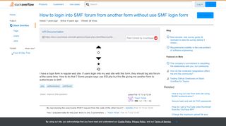 
                            11. How to login into SMF forum from another form without use SMF ...