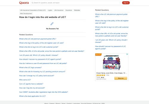 
                            8. How to login into the old website of LIC - Quora