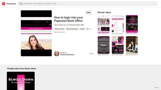 
                            4. How to login into your Paparazzi Back Office - Pinterest