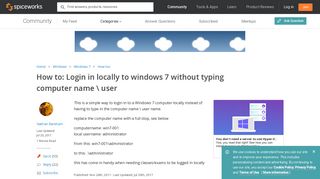 
                            5. How to login locally on Windows 7 without typing computer name ...