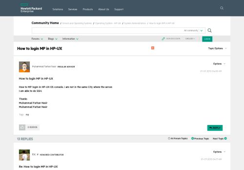
                            4. How to login MP in HP-UX - Hewlett Packard Enterprise Community