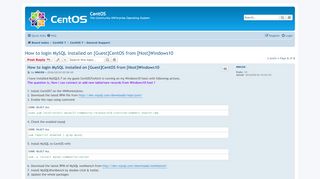
                            6. How to login MySQL installed on [Guest]CentOS from [Host]Windows10 ...