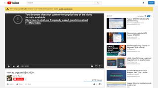 
                            6. How to login on BBU 3900 - YouTube